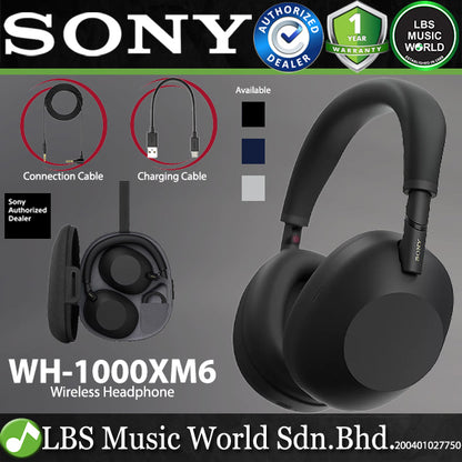 Sony WH-1000XM6 Wireless Bluetooth Noise Cancelling Over Ear Headphone with Mic (WH1000XM6)