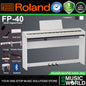 Roland FP-40 88-Key Digital Piano Portable Package Electric Weighted Keyboard (FP40)