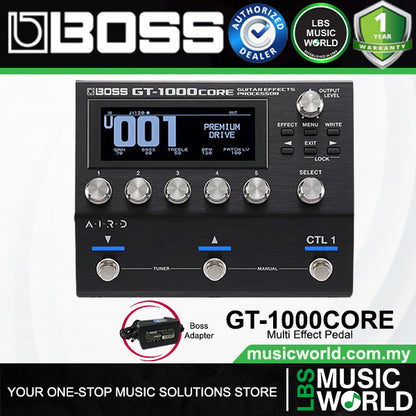 Boss GT-1000CORE Multi Effects Processor Pedal Amp Modeler with USB (GT1000Core)