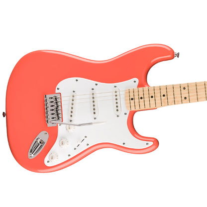 Squier By Fender FSR Sonic Stratocaster Electric Guitar With White Pickguard And Maple Fretboard