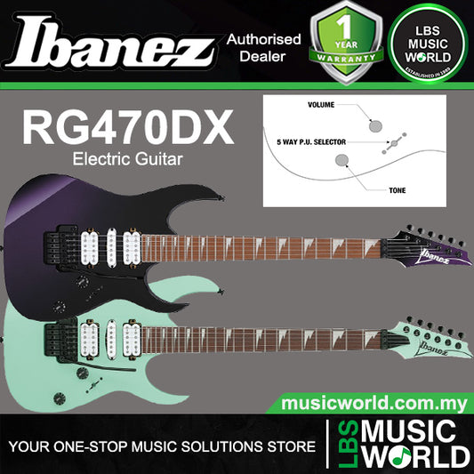 Ibanez RG470DX Meranti Body Electric Guitar with HSH Pickup Jatoba Fretboard and Tremolo