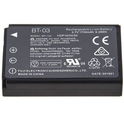 Zoom BT 03 Lithium Ion Rechargeable Battery For Q8 (BT03 BT 03)