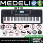 Medeli IK110 61 Keys Portable Keyboard Complete Package with Original Adapter - Black