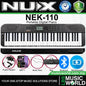 Nux NEK-110 61 Keys Portable Digital Electronic Keyboard with Touch Response and Bluetooth (NEK110 NEK 110)