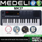 Medeli MK37 37 Key Portable Mini Keyboard Full Complete Package - Black