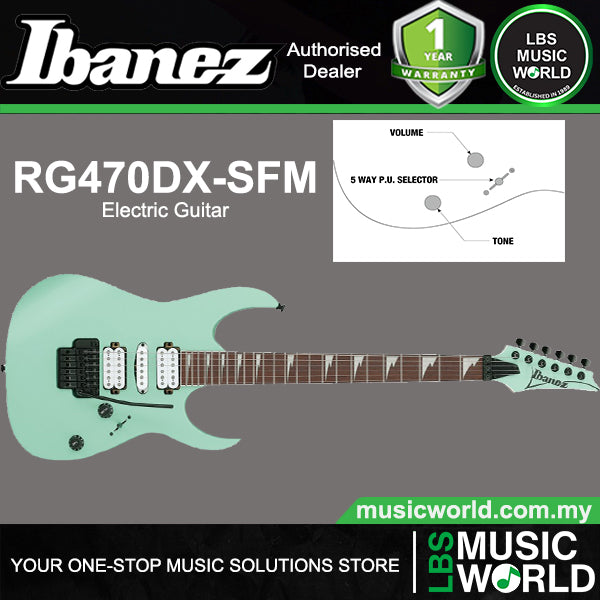 Ibanez RG470DX Meranti Body Electric Guitar with HSH Pickup Jatoba Fretboard and Tremolo