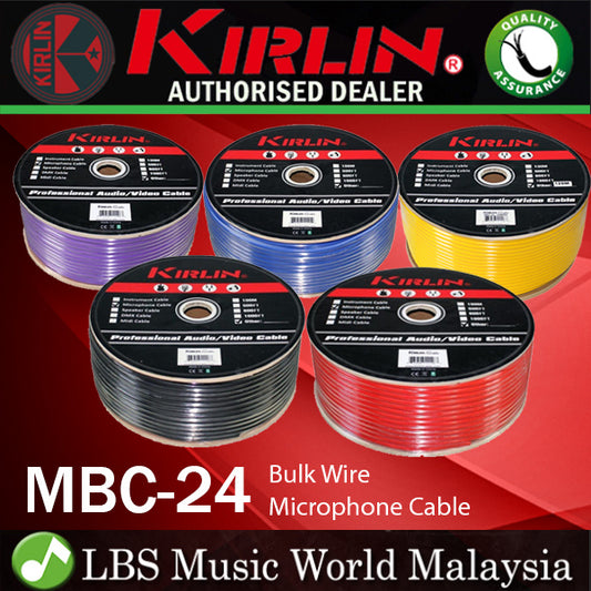 Kirlin MBC-24 100 Meter 24AWG Microphone Mic Audio Balance Stereo Cable