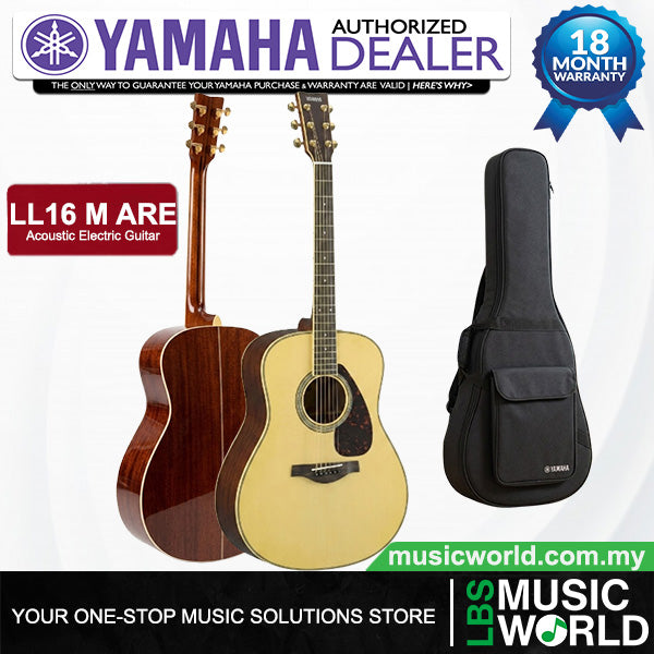 Yamaha LL16M ARE 41'' Jumbo Solid Spruce Acoustic Electric Guitar With Pickup (LL 16M)