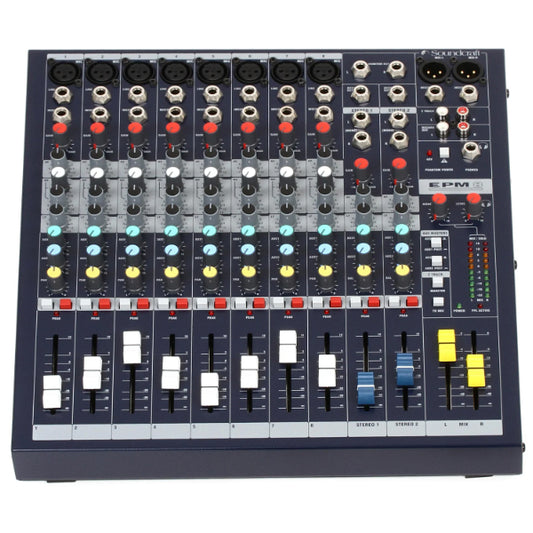 Soundcraft EPM8 10 Channel Analog Mixer with 8 Mic Preamps (EPM 8)